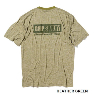 GRIP SWANY ( グリップスワニー ) 【 GSMCT0014 】 BOX LOGO DRY S/S TEE | シャツ | Tシャツ | 半袖 | 半袖Tシャツ | 半袖シャツ | シンプル | UVカット | 速乾 | バックプリント | ランニング | キャンプ | ジム | 使いやすい | アウトドア | レジャー | ぐりっぷすわにー