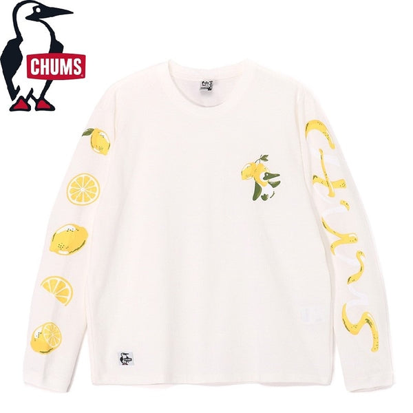 【 SALE 】CHUMS ( チャムス ) チャムスレモンロングスリーブTシャツ | ロンT | ロングTシャツ | 長袖 | 長袖シャツ | トップス | ロングスリーブTシャツ | コットン100％ | レモン柄 | 可愛い | CH01-2513 | ちゃむす