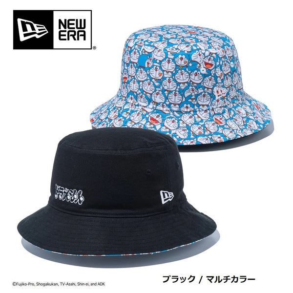 NEW ERA ( ニューエラ ) バケット01 リバーシブル ドラえもん モノグラム ブラック / マルチカラー 帽子 | ハット | リバーシブル | 日よけ | 派手 | レジャー | お出かけ | キャンプ | アウトドア | バケットハット | バケハ | ユニセックス | 14520578