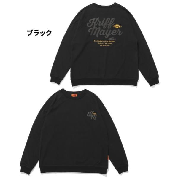 KRIFF MAYER ( クリフメイヤー ) もちのび刺繍ラグランロンT | MENS | 2515601 | メンズ | 長袖 | ウェア | トップス | 長袖Tシャツ | ロンT | 起毛 | ふわふわ | 伸縮性 | 刺繍 | カジュアル | 保温 | 秋服 | 冬服 | くりふめいやー
