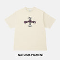 GRAMICCI ( グラミチ ) ボーンTシャツピグメントダイ Tシャツ 半袖Tシャツ カットソー クルーネック ユニセックス トップス コットン ピグメントダイ ヴィンテージライク 古着風 カジュアル アウトドア キャンプ レジャー タウンユース 春夏 グラミチTシャツ G6FM-T100