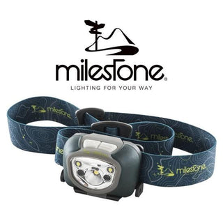 milestone ( マイルストーン ) MS-B4ヘッドランプ | MS-B4 | TBティールブルー | ランニング | キャンプ | アウトドア | ハイキング | 登山 | ヘッドライト | ヘッドランプ | 小型 | まいるすとーん