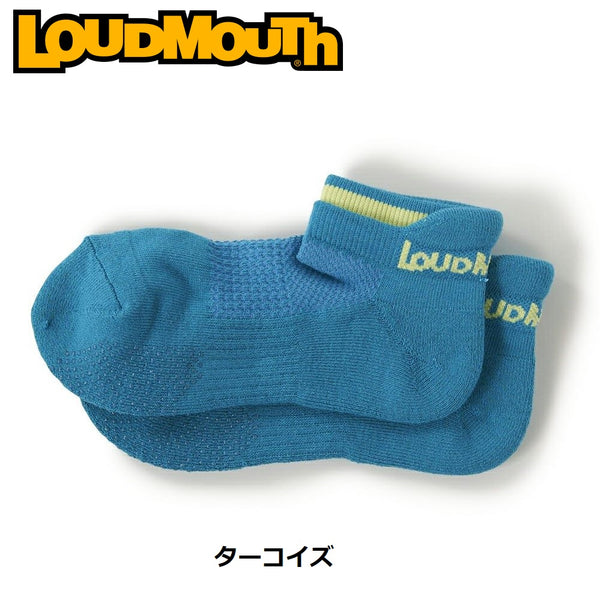 LOUDMOUTH ( ラウドマウス ) レディース スニーカーソックス 靴下 | カラフル | らうどまうす | ライン | ロゴ | シンプル | 短め | 綿 | アクリル | 764950 | ゴルフ