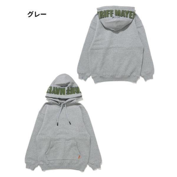 KRIFF MAYER ( クリフメイヤー ) サガラ刺繍裏起毛パーカー ( フードロゴ ) 2523107 | 長袖 | フード | パーカー | メンズ | コットン | シンプル | 裏起毛 | レディース | ユニセックス | 着やすい | 冬 | 秋 | くりふめいやー