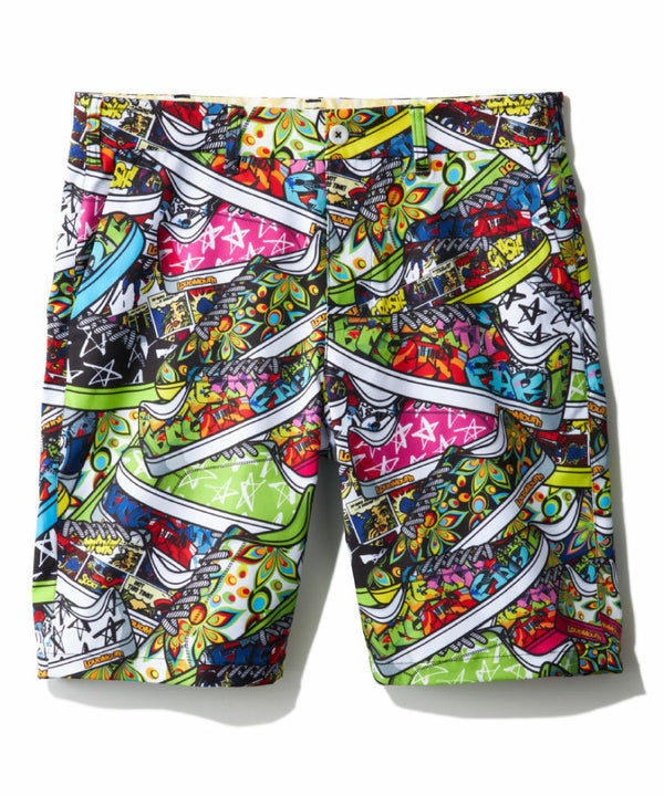 【 SALE 】 LOUDMOUTH ( ラウドマウス ) メンズ ストレッチツイル 柄ショートパンツ | ゴルフ | ウェア | 半ズボン | ハーフパンツ | パンツ | 吸汗速乾 | UV　| ストレッチ | 764305 | らうどまうす