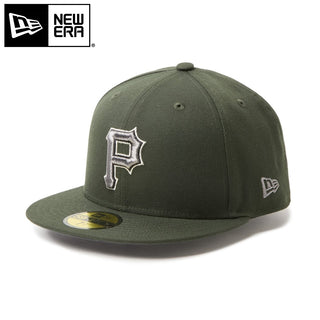 NEW ERA ( ニューエラ ) 59FIFTY MLB Metallic Pewter ピッツバーグ・パイレーツ ダークシーウィード 帽子 キャップ 日よけ アウトドア キャンプ レジャー おしゃれ 野球帽 メンズ レディース ユニセックス 15137346