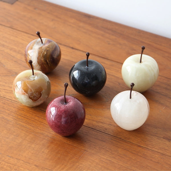 DETAIL ( ディテール ) Marble Apple Small マーブルアップル スモール | リンゴ | オブジェ | 置物 | りんご | Sサイズ | インテリア | オシャレ | 大理石 | 天然 | ヴィンテージ | 3348 | デスク | でぃてーる