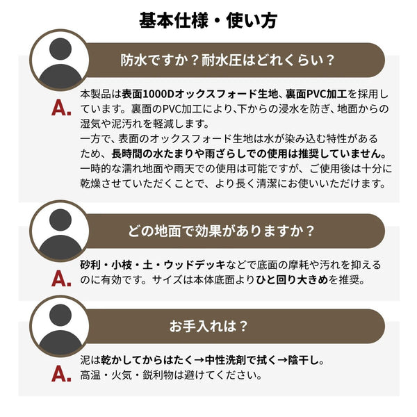 WAQ ( ワック ) AIRシリーズ専用グランドシート エアベッド ( S / D ) エアソファ | グランドシート | アウトドア | キャンプ | PVC加工 | わっく