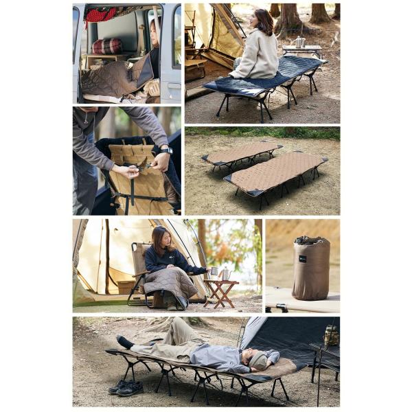 WAQ ( ワック ) Reversible Cot Blanket コット用ブランケット | ワイド | レギュラー | ブランケット | 冬 | 防寒 | リバーシブル | マット | チェア | キャンプ | アウトドア | 冬キャンプ