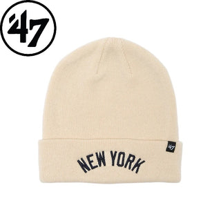 ’47 ( フォーティーセブン ) ’47カフニット ニューヨーク・ヤンキース MLB Wordmark ナチュラル | 帽子 | キャップ | オシャレ | 防寒 | 冬 | オシャレ | 秋 | 伸縮性 | ニット帽 | シンプル | ユニセックス | 14858431