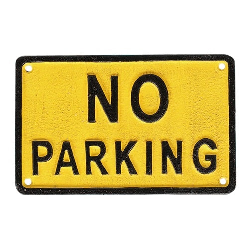 DULTON ( ダルトン ) IRON SIGN " NO PARKING " アイアン サイン " ノー パーキング " 駐車禁止 | アメリカンスタイル | R655-745 | アイアン | 重量感 | 目立つ | 黄色 | だるとん