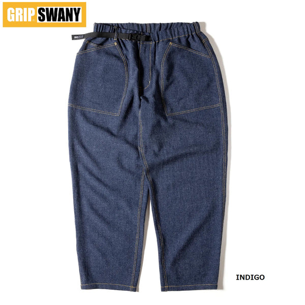 GRIP SWANY ( グリップスワニー ) 【 GSMP-068 】 DENIM-LIKE PANTS LOOSE FIT | メンズ | ボトムス | ズボン | 長ズボン | ロングパンツ | おしゃれ | キャンプ | アウトドア | レジャー | 速乾 | UVカット | ワイドテーパード | ぐりっぷすわにー