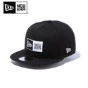 NEW ERA ( ニューエラ ) 9FIFTY ボックスロゴ ブラック × ホワイト M/Lサイズ | 帽子 | キャップ | シンプル | ユニセックス | 定番 | サイズ調整 | レジャー | 日よけ | キャンプ | お出かけ | 14524966