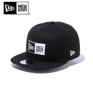 NEW ERA ( ニューエラ ) 9FIFTY ボックスロゴ ブラック × ホワイト M/Lサイズ | 帽子 | キャップ | シンプル | ユニセックス | 定番 | サイズ調整 | レジャー | 日よけ | キャンプ | お出かけ | 14524966