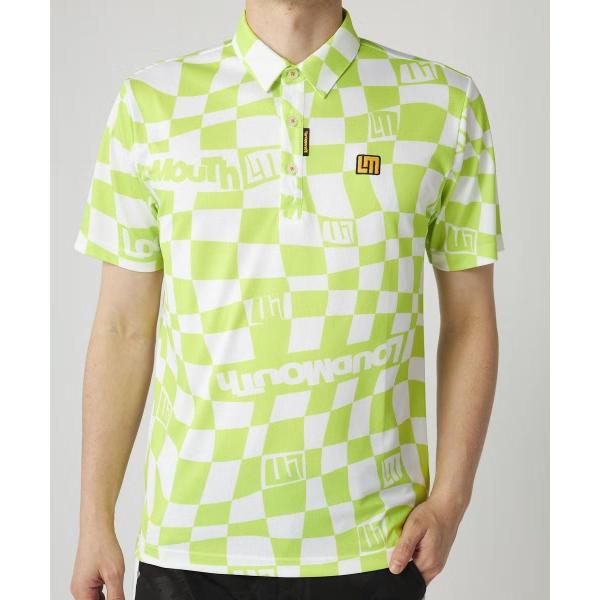 【 SALE 】 LOUDMOUTH ( ラウドマウス ) メンズ フリージングスキン 半袖シャツ ライトイエロー Formu Loud | 半袖 | ウェア | ゴルフ | 派手 | 黄色 | 吸汗速乾 | UV | 接触冷感 | 遮熱 | ひんやり | らうどまうす