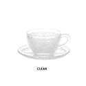 DULTON ( ダルトン ) GLASS CUP & SAUCER "FIORE" ガラス カップ ＆ ソーサー " フィオーレ " レトロ | ホームパーティー | レトロ | 可愛い | プレゼント | A615-818 | だるとん
