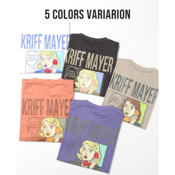 KRIFF MAYER ( クリフメイヤー ) ダジャレ半袖Tシャツ | デンワニデンワ | 2556303 | メンズ | ユニセックス | 半袖 | バックプリント | Tシャツ | 半袖Tシャツ | 綿100% | 夏服 | アパレル | トップス | くりふめいやー