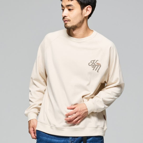 KRIFF MAYER ( クリフメイヤー ) もちのび刺繍ラグランロンT | MENS | 2515601 | メンズ | 長袖 | ウェア | トップス | 長袖Tシャツ | ロンT | 起毛 | ふわふわ | 伸縮性 | 刺繍 | カジュアル | 保温 | 秋服 | 冬服 | くりふめいやー