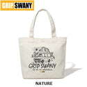 GRIP SWANY ( グリップスワニー ) 【 GSUB-166 】 BEAR TOTE BAG (S) バッグ | トートバッグ | 通勤 | 通学 | キャンプ | レジャー | BBQ | お出かけ | キャンバストートバッグ | サブバッグ | コットン | かばん | ぐりっぷすわにー