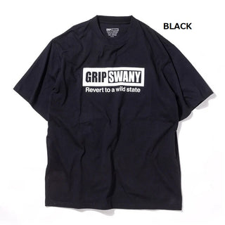 GRIP SWANY ( グリップスワニー ) 【 GSMCT0009 】 BOX LOGO TEE | シャツ | 半袖 | 半袖シャツ | Tシャツ | ロゴ | シンプル | ショートスリーブTシャツ | プリントT | 夏服 | カジュアル | ぐりっぷすわにー