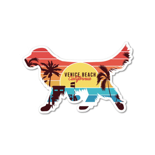 STICKER PACK ( ステッカーパック ) ドッグベニスビーチ | ステッカー | すてっかー | ハードケース | ハードボックス | 車 | PVC | SPL06444 | 屋内 | 屋外 | 紫外線に強い | すてっかーぱっく