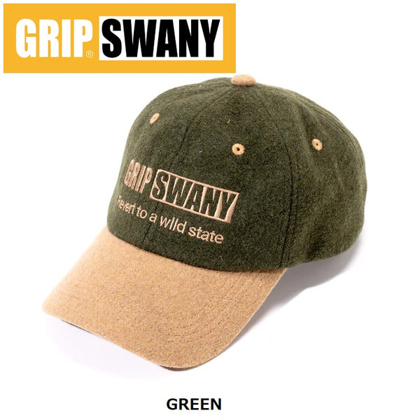 GRIP SWANY ( グリップスワニー ) 【 GSUA-093 】 WOOL FLANNEL CAP | 帽子 | キャップ | オシャレ | 秋 | 冬 | ウール | シンプル | ベースボールキャップ | スタンダード | アウトドア | レジャー | お出かけ | 日よけ | ぐりっぷすわにー