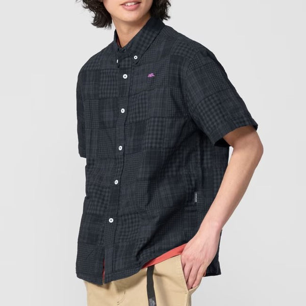 KRIFF MAYER ( クリフメイヤー ) パッチワーク半袖シャツ | MENS | 2553100 | メンズ | 半袖 | カジュアルシャツ | BBQ | フェス | オシャレ | 夏シャツ | トップス | 大人カジュアル | ゆったり | 春夏 | くりふめいやー