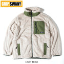 GRIP SWANY ( グリップスワニー ) 【 GSMCT-078 】 CORAL FLEECE JACKET | フリース | ジャケット | 上着 | 冬 | アウター | ポケット | アウトドア | お出かけ | 暖かい | 防寒 | ふわふわ | ぐりっぷすわにー