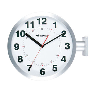 DULTON ( ダルトン ) DOUBLE FACE WALL CLOCK SILVER | 時計 | 掛け時計 | 両面掛け時計 | オシャレ | シンプル | スウィープムーブメント | インテリア | S82429SV | だるとん