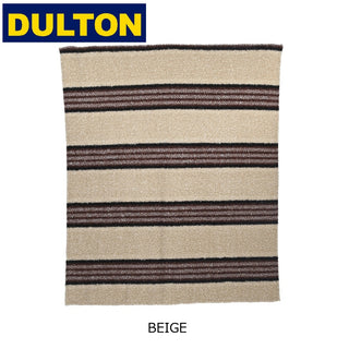 DULTON ( ダルトン ) ブランケット ブラウン ベージュ 秋冬 ストライプ柄 リビング ソファ アウトドア キャンプ クルマ 車 ホリデーシーズン 羽織り ひざ掛け 防寒 冬小物 CMG-0952 防寒 インテリア 大判ブランケット