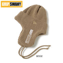 GRIP SWANY ( グリップスワニー ) NEW ERA KNIT TRAPPER ニューエラ 帽子 ニット帽 ニット ニット帽子 コラボ おしゃれ 秋冬 ニットキャップ メンズ レディース ユニセックス シンプル デイリー