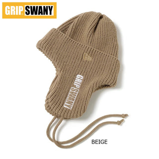 GRIP SWANY ( グリップスワニー ) NEW ERA KNIT TRAPPER ニューエラ 帽子 ニット帽 ニット ニット帽子 コラボ おしゃれ 秋冬 ニットキャップ メンズ レディース ユニセックス シンプル デイリー
