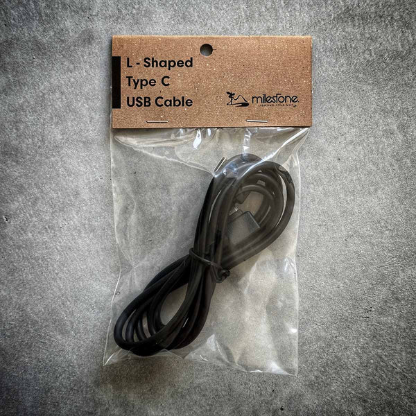 【 SALE 】 milestone ( マイルストーン ) L-Shaped Type-C USB Cable / L型 タイプC USBケーブル