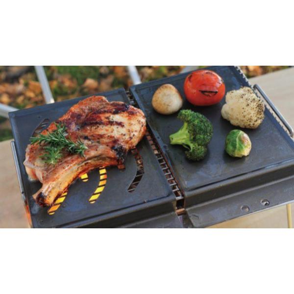 UNIFLAME ( ユニフレーム ) ユニセラ鉄板 | 鉄板 | アウトドア | キャンプ | BBQ | 小さめ | ソロキャンプ | 615256 | ゆにふれーむ