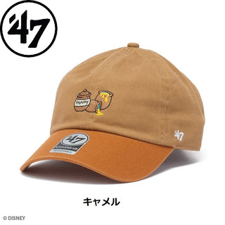 '47 ( フォーティーセブン ) '47 クリーンナップ ディズニー Disney ウィニー・ザ・プー ブラック | キャメル | 帽子 | キャップ | Disney | 定番 | サイズ調整 | アウトドア | カジュアル | 日よけ | キャンプ | キャップ | 14920455 | 14920457 | ふぉーてぃーせぶん