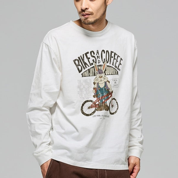 KRIFF MAYER ( クリフメイヤー ) クリフラビットロンT ( 自転車 ) 2517806 | シャツ | ウェア | Tシャツ | 長袖 | 秋服 | 冬服 | メンズ | レディース | ユニセックス | 綿 | プリントT | くりふめいやー | オシャレ