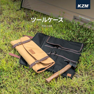 KZM OUTDOOR（ カズミ アウトドア ）ツールケース 工具バッグ 工具箱 メカニック 収納バッグキャンバス生地 ソロキャンプ アウトドア キャンプ用品 KZM ツールケースバッグ K21T3B06
