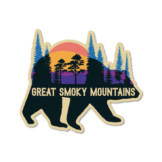 STICKER PACK ( ステッカーパック ) グレートスモーキーベアーシーン | ステッカー | すてっかー | 熊 | くま | クマ | PVC | 車 | アウトドア | キャンプ | レジャー | SPL07053 | ハードボックス | ハードケース | キャリーケース