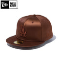 NEW ERA ( ニューエラ ) 59FIFTY Valentine's Day サテン ロサンゼルス・ドジャース ブラウン | 帽子 | キャップ | 茶色 | バレンタイン | プレゼント | ギフト | フラットバイザー | ポリエステル | レジャー | お出かけ | 14908300 | にゅーえら