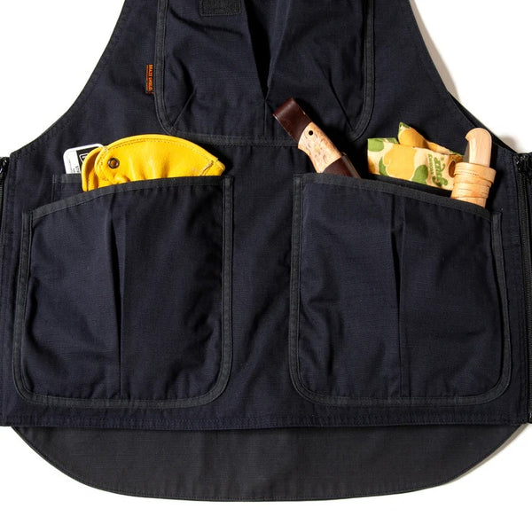 GRIP SWANY ( グリップスワニー ) 【 GSV-04V2 】 FIREPROOF APRON VEST | ベスト | アウトドア | キャンプ | 釣り | レジャー | ウェア | トップス | 収納 | ポケット | エプロン | 2way | ぐりっぷすわにー
