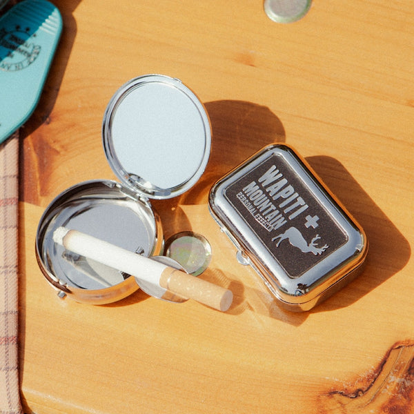 DULTON ( ダルトン ) PORTABLE ASHTRAY ポータブル アッシュトレイ | 携帯灰皿 | オシャレ | 可愛い | アイアン | クロームメッキ | 車 | リング付 | K655-757 | だるとん | 灰皿