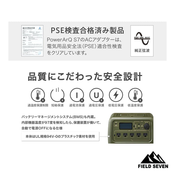 PowerArQ ( パワーアーク ) PowerArQ S7 ポータブル電源 716Wh