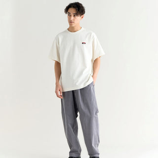 NANGA ( ナンガ ) ECO HYBRID BOX LOGO EMBROIDERY TEE ( UNISEX ) エコハイブリッドボックスロゴエンブロイダリーティー | シャツ | 半袖 | Tシャツ | ブラック | N0000252 | 刺繡ロゴ | ヨレにくい | シンプル | なんが | ユニセックス