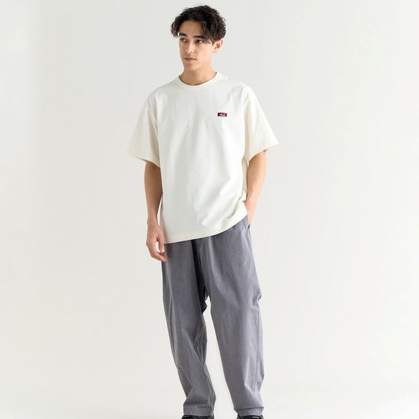 NANGA ( ナンガ ) ECO HYBRID BOX LOGO EMBROIDERY TEE ( UNISEX ) エコハイブリッドボックスロゴエンブロイダリーティー | シャツ | 半袖 | Tシャツ | ブラック | N0000252 | 刺繡ロゴ | ヨレにくい | シンプル | なんが | ユニセックス