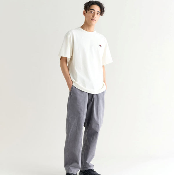 NANGA ( ナンガ ) ECO HYBRID BOX LOGO EMBROIDERY TEE ( UNISEX ) エコハイブリッドボックスロゴエンブロイダリーティー | シャツ | 半袖 | Tシャツ | ブラック | N0000252 | 刺繡ロゴ | ヨレにくい | シンプル | なんが | ユニセックス