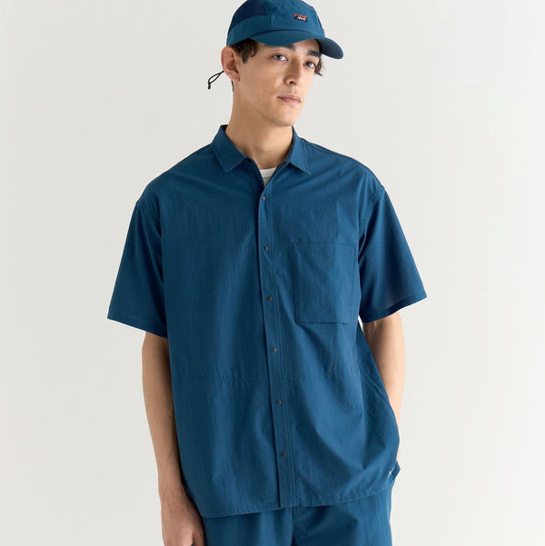 NANGA ( ナンガ ) DotAir® COMFY S/S SHIRT ( MEN ) ドットエア コンフィー ショートスリーブシャツ | メンズ | シャツ | 半袖シャツ | ウェア | トップス | 襟 | 胸ポケット | シワになりにくい | 快適