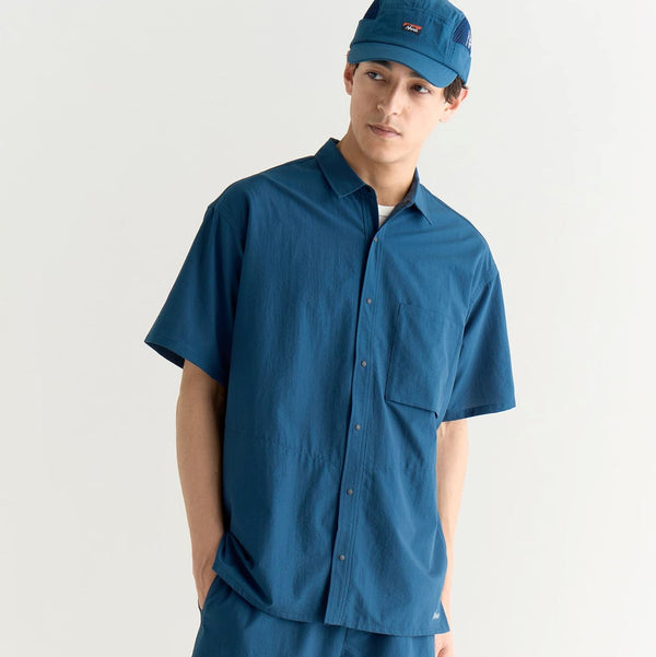 NANGA ( ナンガ ) DotAir® COMFY S/S SHIRT ( MEN ) ドットエア コンフィー ショートスリーブシャツ | メンズ | シャツ | 半袖シャツ | ウェア | トップス | 襟 | 胸ポケット | シワになりにくい | 快適