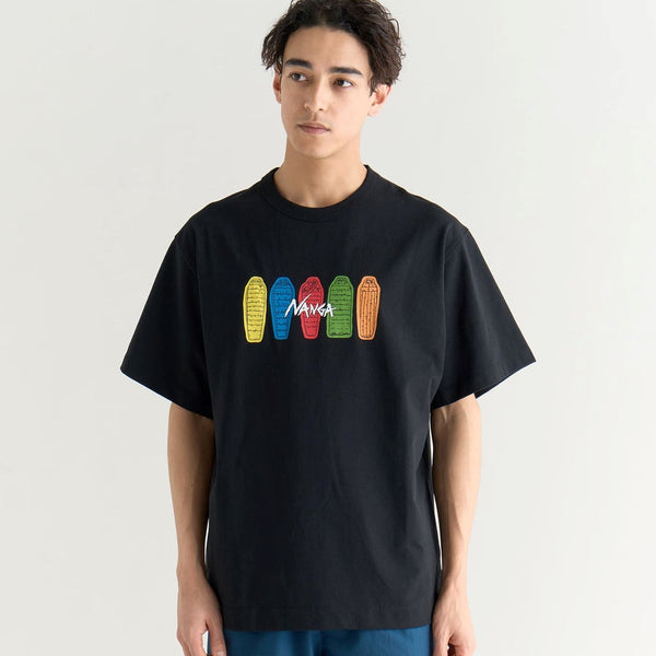 NANGA ( ナンガ ) ECO HYBRID TEE ( SB PT ) エコハイブリッドティー | Tシャツ | 半袖 | アウトドア | コットン | 寝袋 | シュラフ | デザイン | 可愛い | なんが | N0003700 | 万能 | シャツ | トップス