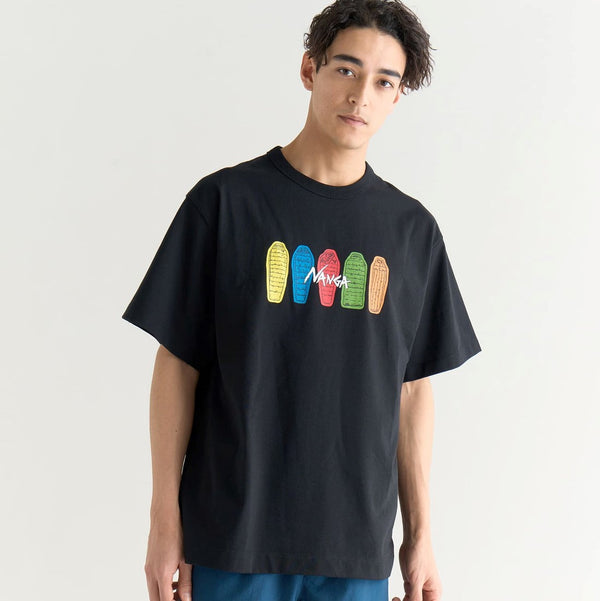 NANGA ( ナンガ ) ECO HYBRID TEE ( SB PT ) エコハイブリッドティー | Tシャツ | 半袖 | アウトドア | コットン | 寝袋 | シュラフ | デザイン | 可愛い | なんが | N0003700 | 万能 | シャツ | トップス
