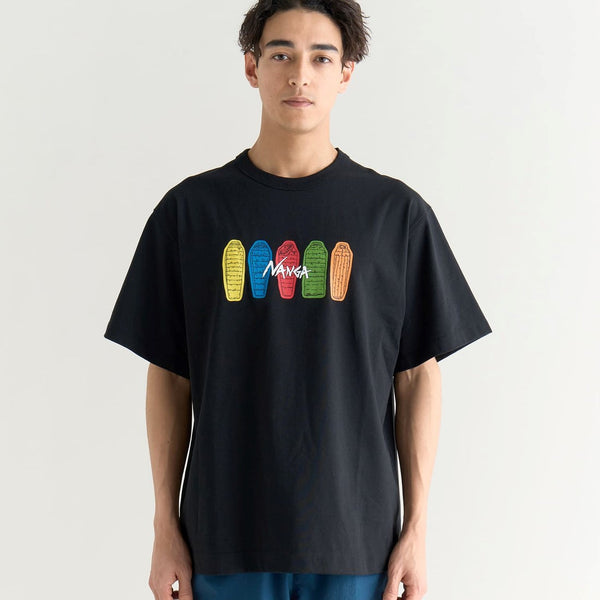 NANGA ( ナンガ ) ECO HYBRID TEE ( SB PT ) エコハイブリッドティー | Tシャツ | 半袖 | アウトドア | コットン | 寝袋 | シュラフ | デザイン | 可愛い | なんが | N0003700 | 万能 | シャツ | トップス